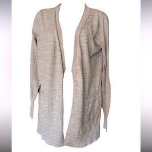 J. Crew Cream Open-Front Cardigan